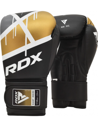 RDX F7 EGO BOXING GLOVES BLACK/GOLDEN